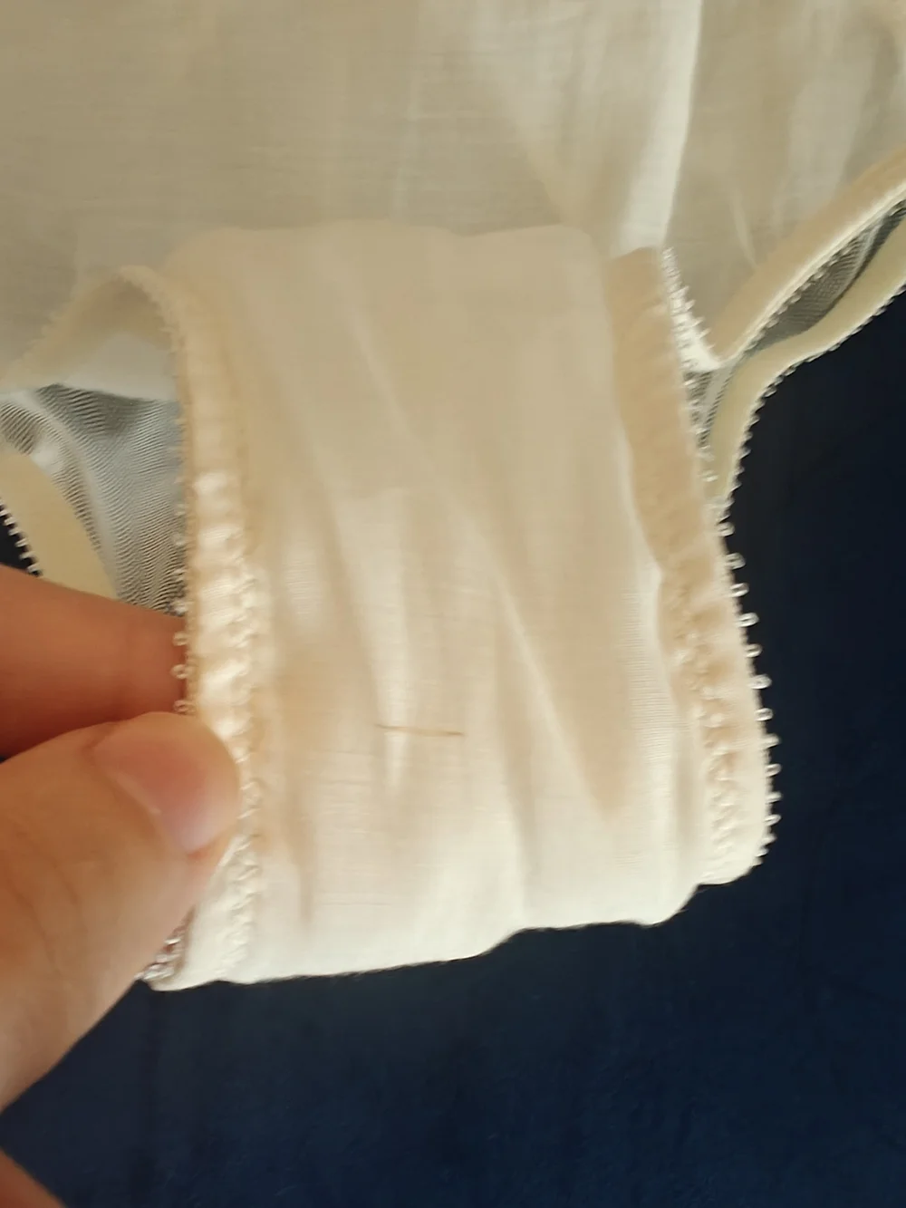 Victoria's Secret M Panty Bridal Sexy Little Things Sheer Ruffle Ivory